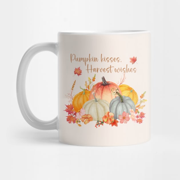 Cute pumpkins with fall quote by Catmaleon Design